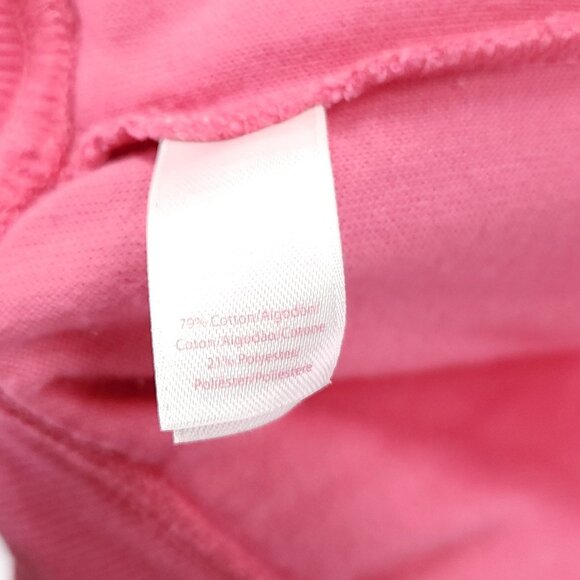 Lilly Pulitzer Full Zip Hoodie Size Large Y2K Pink Terry Cloth Jacket Pockets - Picture 7 of 12